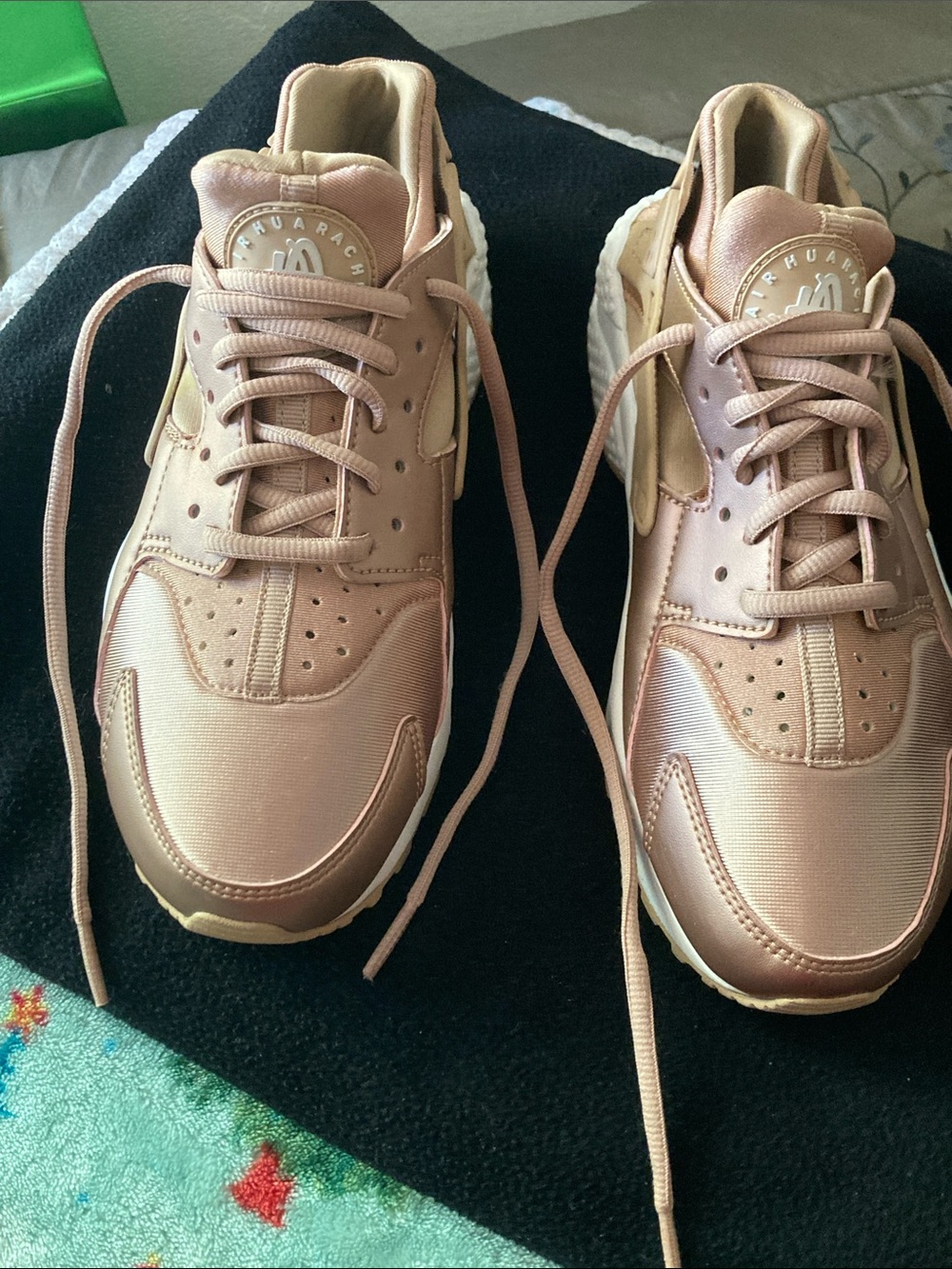 Nike Women's Rose Gold Huarache Sneakers